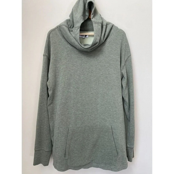 Fundamental Coast Women's XL Andrea Cowl Pullover Sweatshirt Thumbholes in Green - Picture 4 of 16